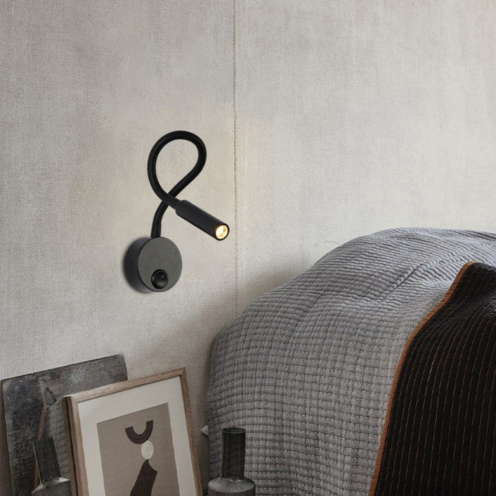 Minimalist Round Iron LED Reading Wall Light