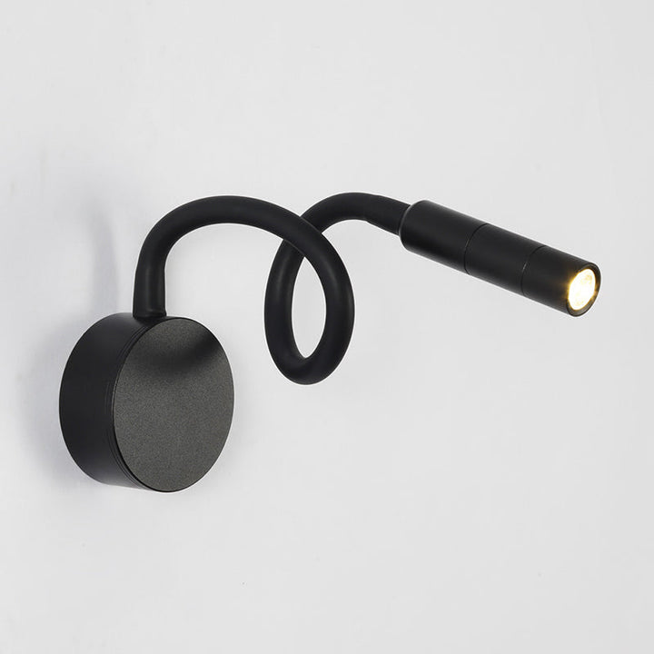 Minimalist Round Iron LED Reading Wall Light