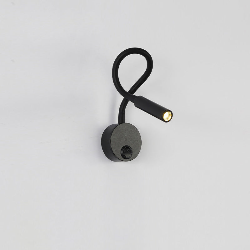 Minimalist Round Iron LED Reading Wall Light