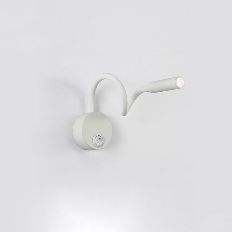 Minimalist Round Iron LED Reading Wall Light