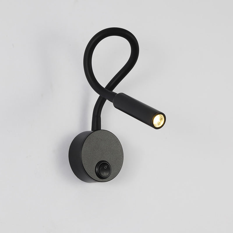 Minimalist Round Iron LED Reading Wall Light