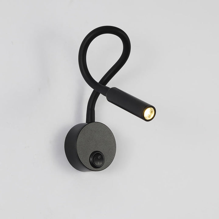 Minimalist Round Iron LED Reading Wall Light
