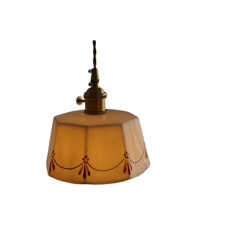 Traditional Round Ceramic Pendant Light