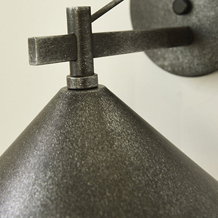 Contemporary Geometric Iron Waterproof Outdoor Wall Light
