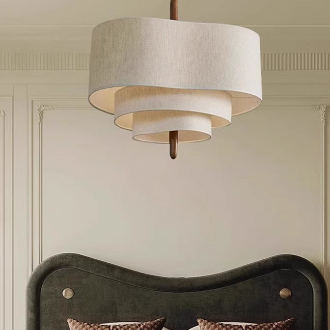 Traditional Solid Wood 3-Light Pendant Light