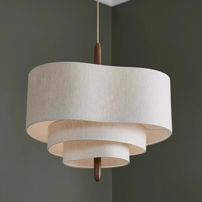 Traditional Solid Wood 3-Light Pendant Light