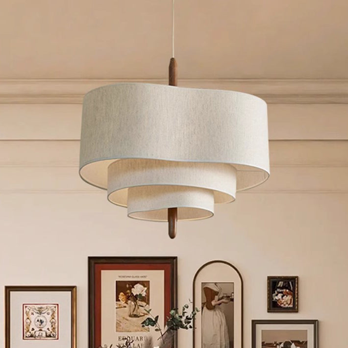 Traditional Solid Wood 3-Light Pendant Light