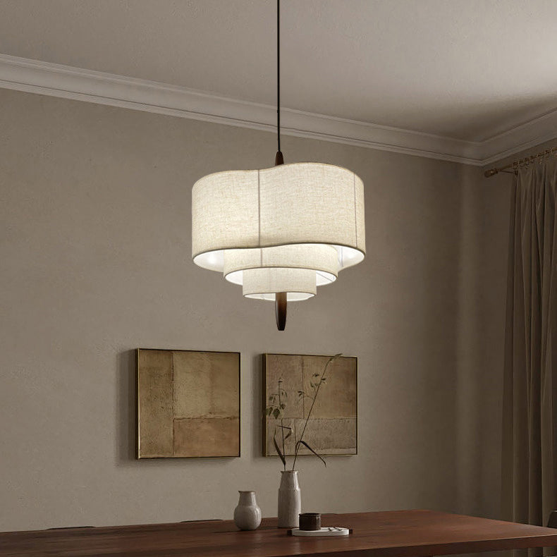 Traditional Solid Wood 3-Light Pendant Light