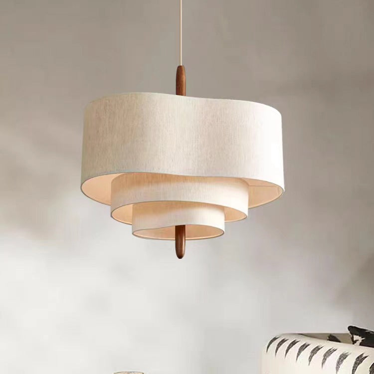 Traditional Solid Wood 3-Light Pendant Light