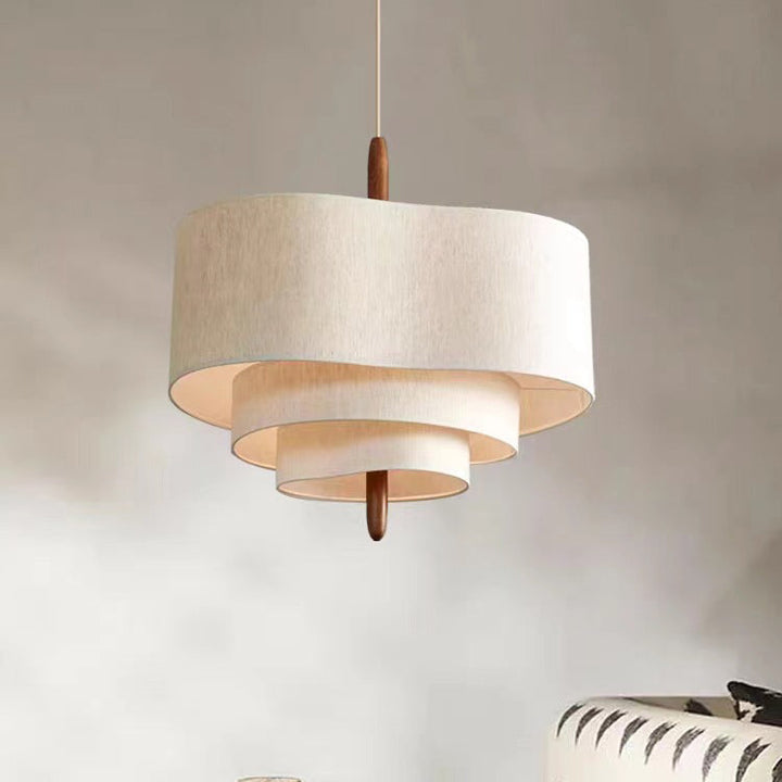 Traditional Solid Wood 3-Light Pendant Light