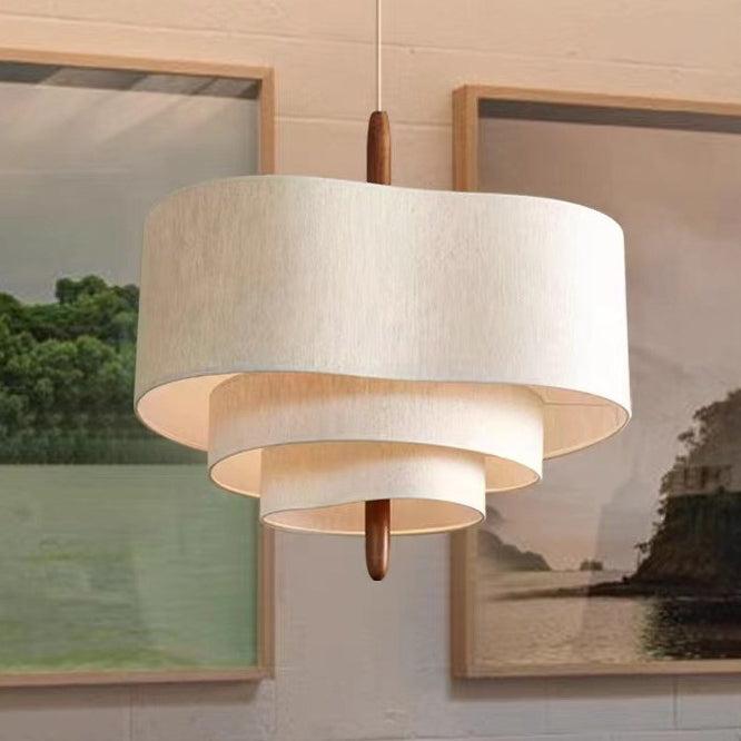 Traditional Solid Wood 3-Light Pendant Light