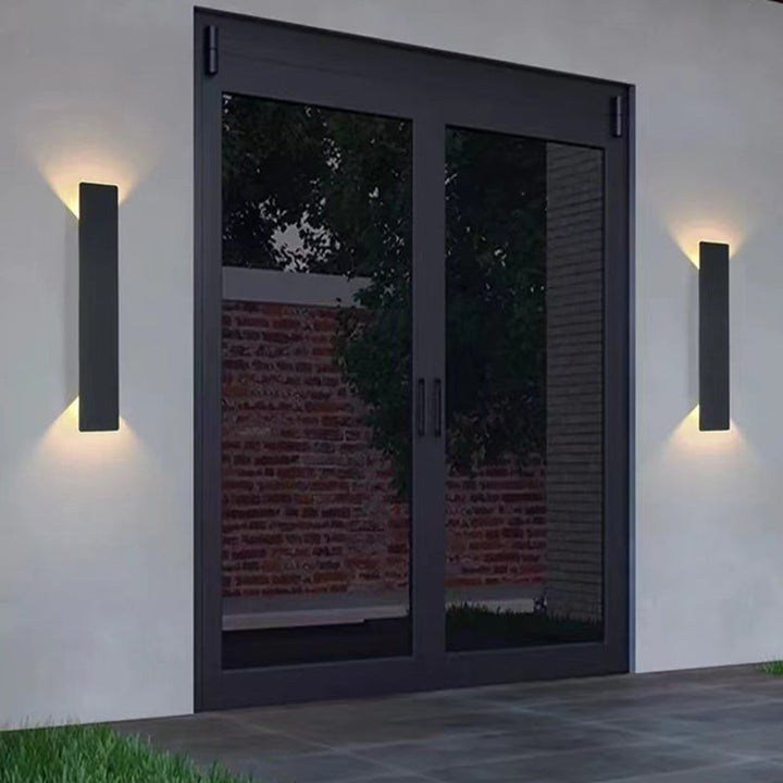 Long Minimalist Aluminum Waterproof LED Wall Sconce