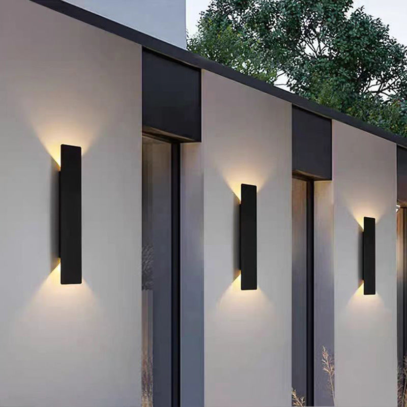 Long Minimalist Aluminum Waterproof LED Wall Sconce