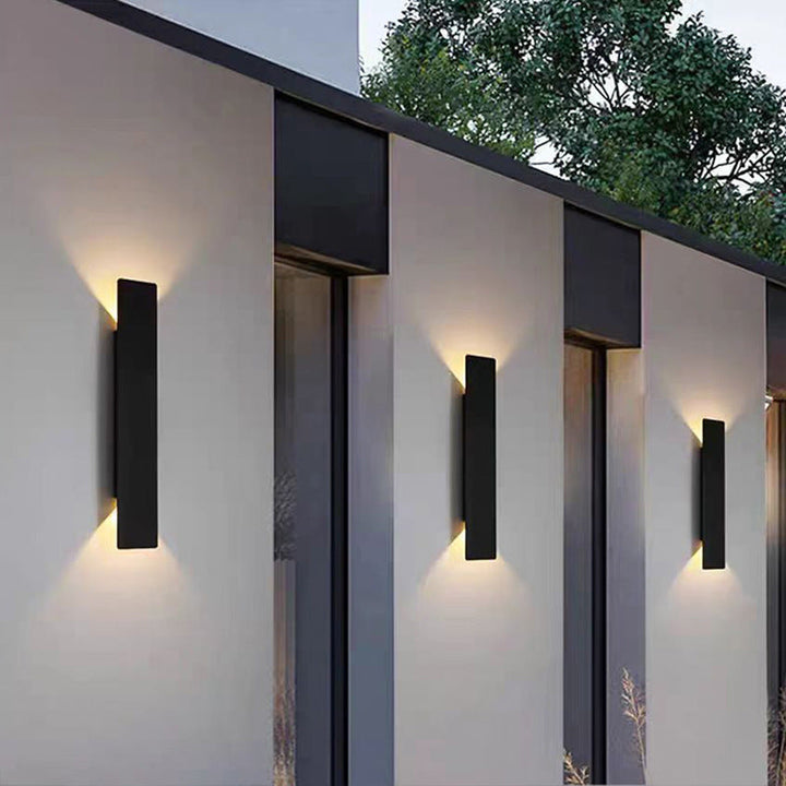 Long Minimalist Aluminum Waterproof LED Wall Sconce