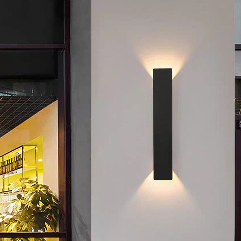 Long Minimalist Aluminum Waterproof LED Wall Sconce