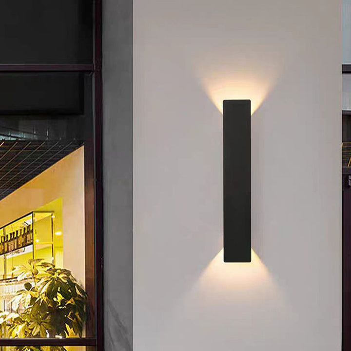 Long Minimalist Aluminum Waterproof LED Wall Sconce