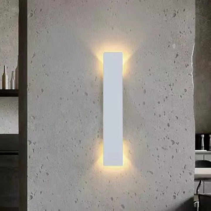 Long Minimalist Aluminum Waterproof LED Wall Sconce