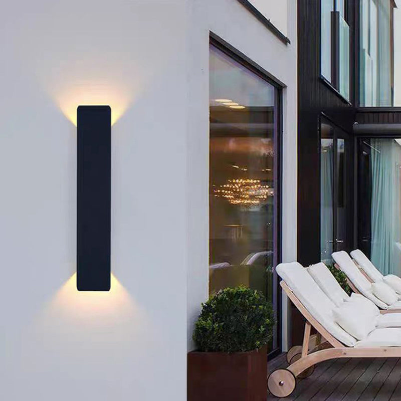 Long Minimalist Aluminum Waterproof LED Wall Sconce