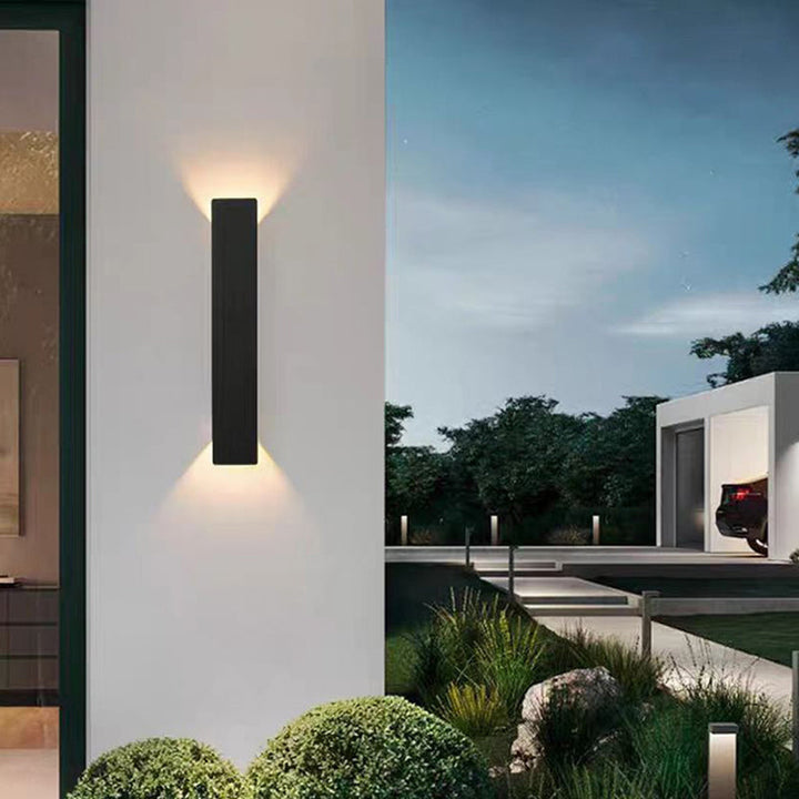Long Minimalist Aluminum Waterproof LED Wall Sconce