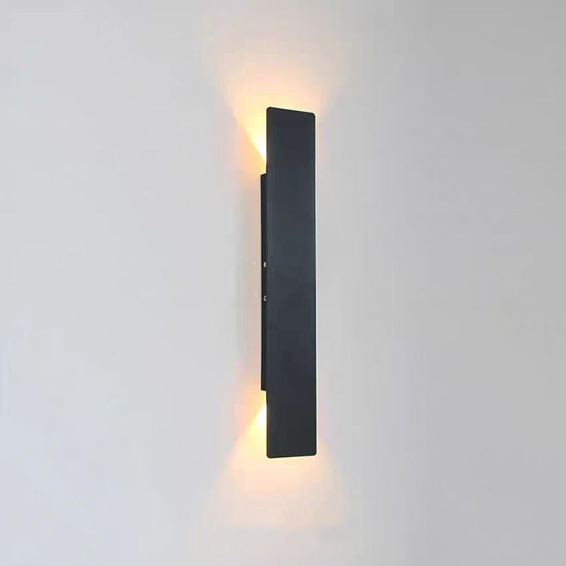 Long Minimalist Aluminum Waterproof LED Wall Sconce