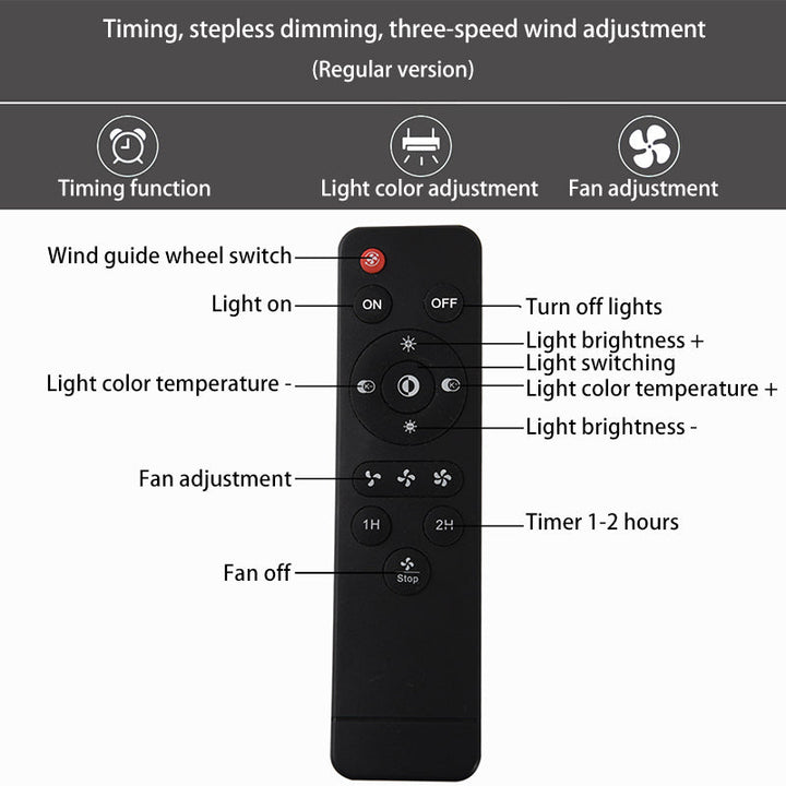 Nordic Round Solid Wood LED Ceiling Fan Light