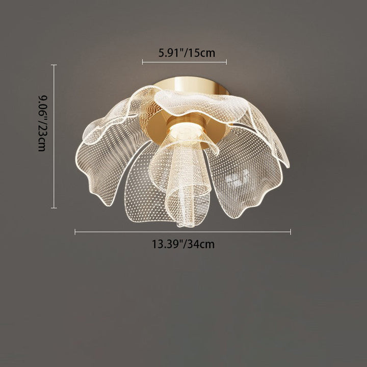 Modern Flower Acrylic LED Flush Mount Ceiling Light