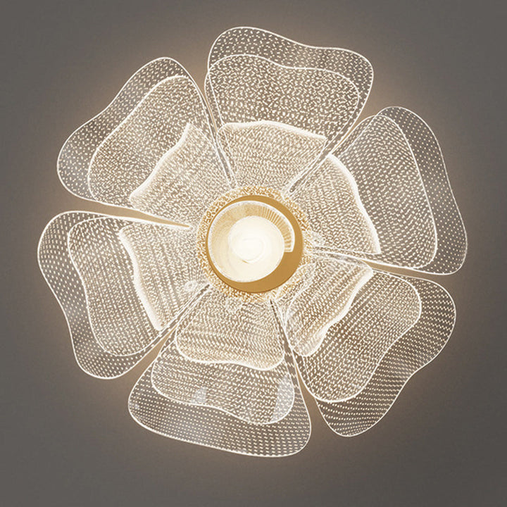 Modern Flower Acrylic LED Flush Mount Ceiling Light