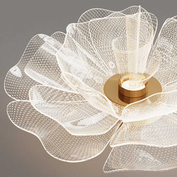 Modern Flower Acrylic LED Flush Mount Ceiling Light