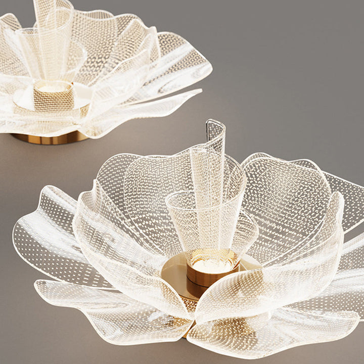 Modern Flower Acrylic LED Flush Mount Ceiling Light