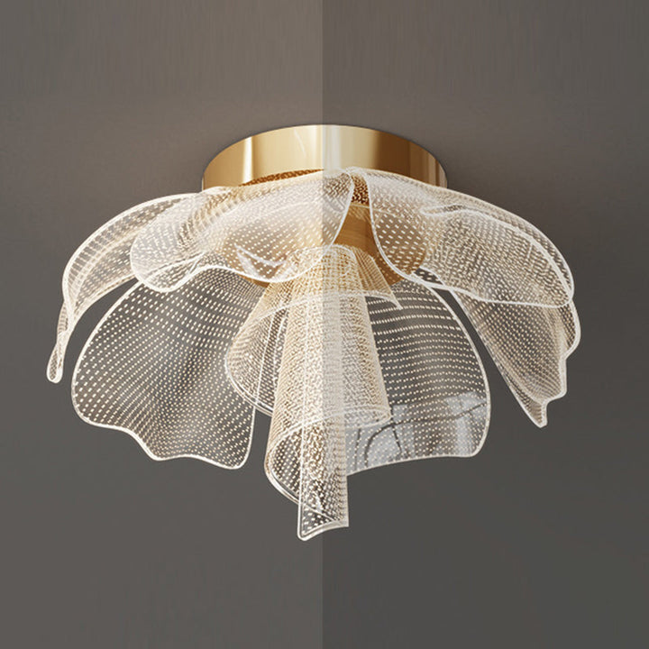 Modern Flower Acrylic LED Flush Mount Ceiling Light