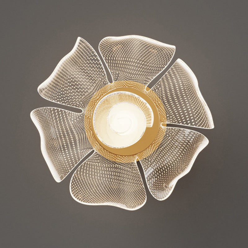Modern Flower Acrylic LED Flush Mount Ceiling Light