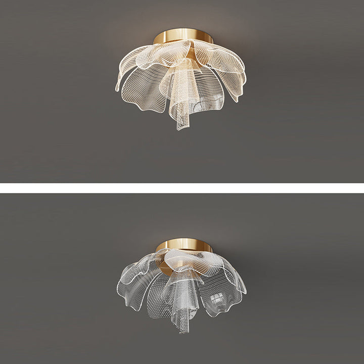 Modern Flower Acrylic LED Flush Mount Ceiling Light