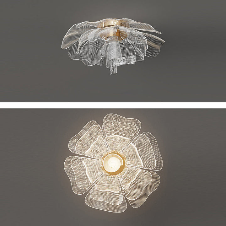 Modern Flower Acrylic LED Flush Mount Ceiling Light