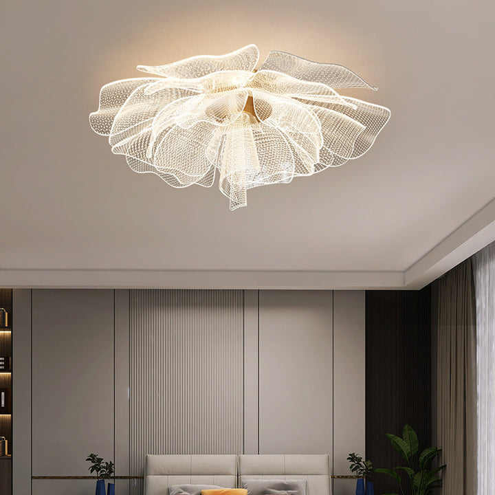 Modern Flower Acrylic LED Flush Mount Ceiling Light