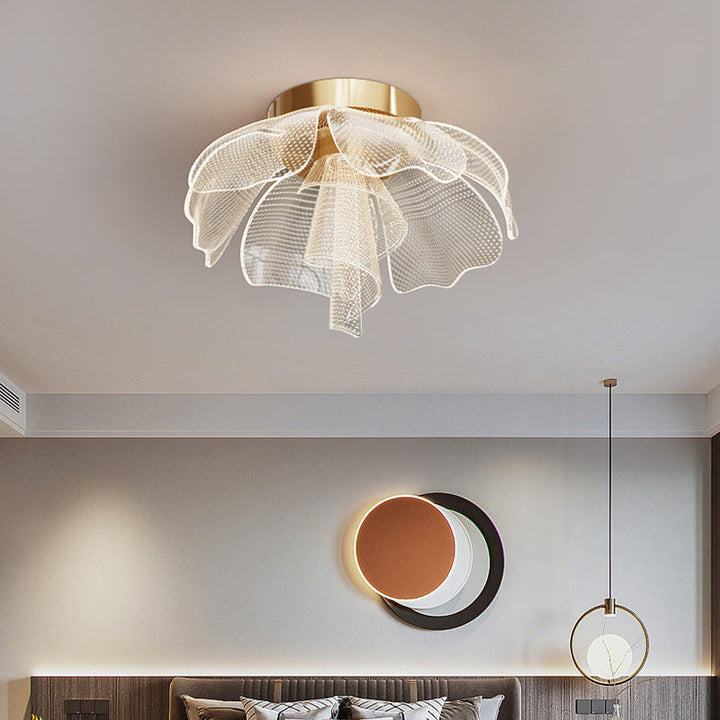 Modern Flower Acrylic LED Flush Mount Ceiling Light