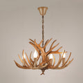 Modern Art Deco Antler Shaped Iron PVC 4/6/8/9/12 Light Chandelier For Dining Room