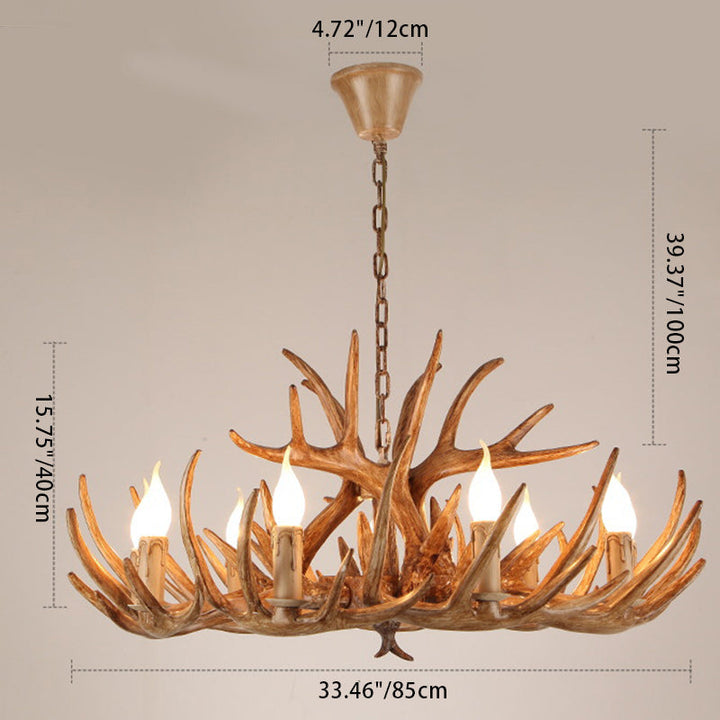 Art Deco Iron 12-Light Chandelier