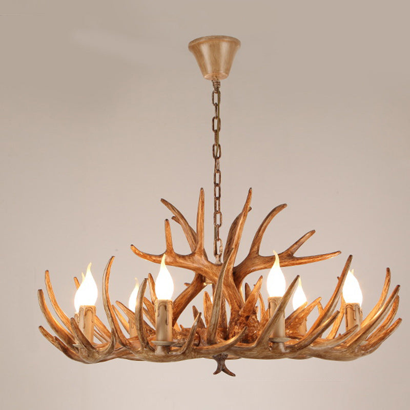Art Deco Iron 12-Light Chandelier