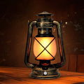 Traditional Vintage USB Horse Lamp Lantern Round ABS LED Table Lamp For Living Room