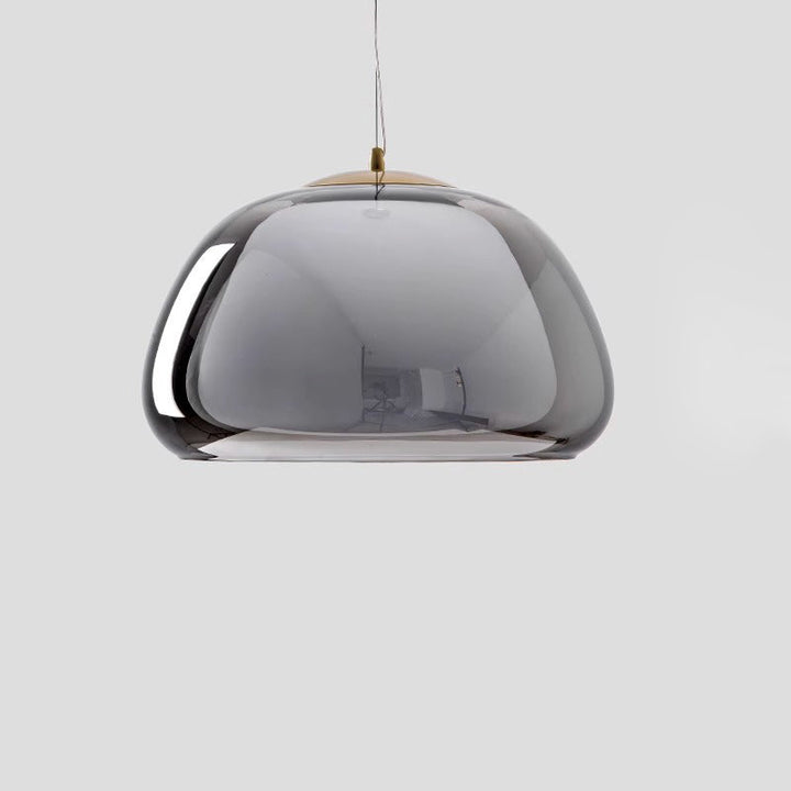Contemporary Oval Glass Pendant Light