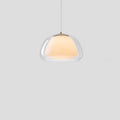 Contemporary Creative Cream Jelly Oval Iron Glass 1-Light Pendant Light For Bedroom