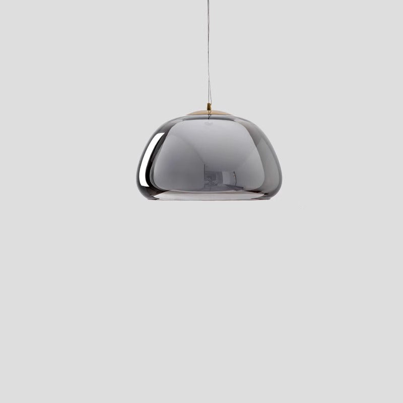 Contemporary Oval Glass Pendant Light