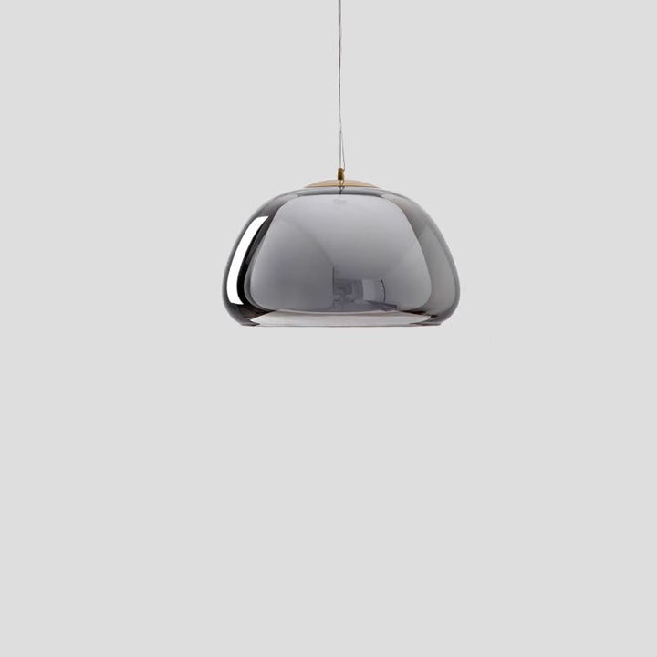 Contemporary Oval Glass Pendant Light