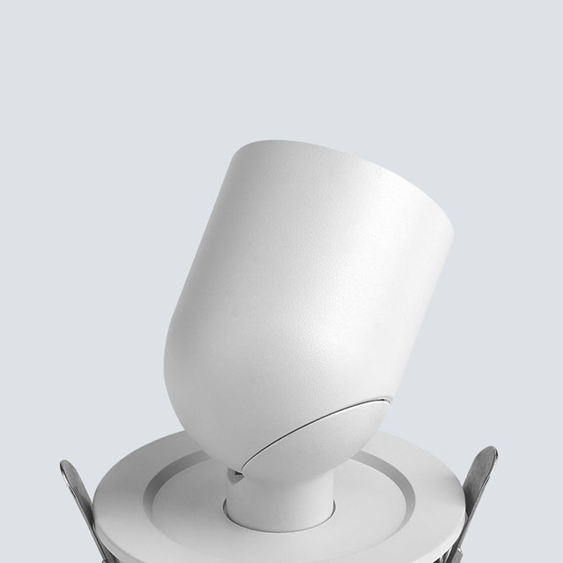 Minimalist Cylinder Aluminum LED Semi-Flush Ceiling Light