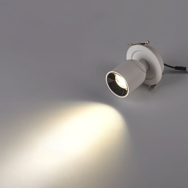 Minimalist Cylinder Aluminum LED Semi-Flush Ceiling Light