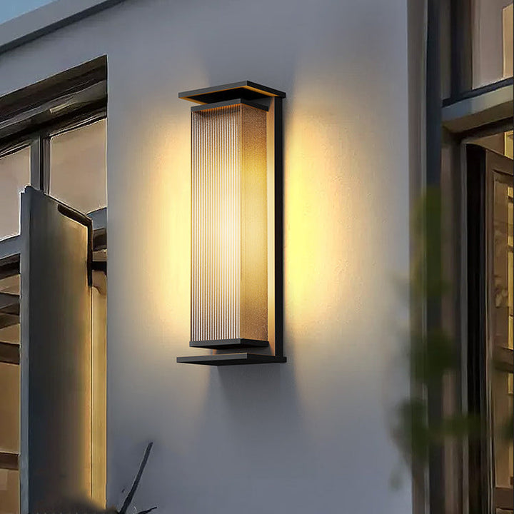 Minimalist Stainless Steel Waterproof LED Wall Sconce