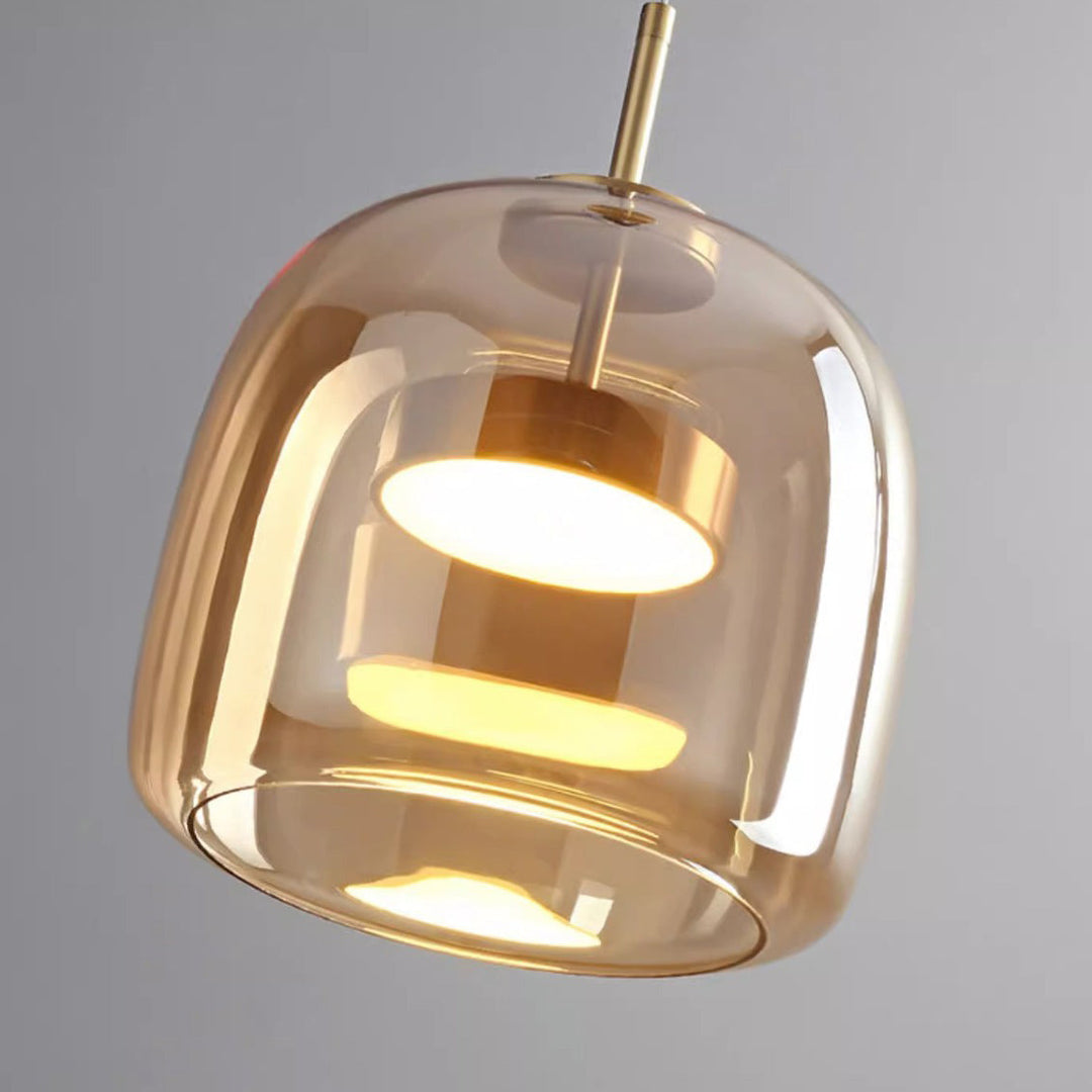 Nordic Cylinder Copper LED Pendant Light