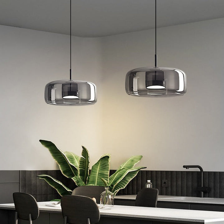 Nordic Cylinder Copper LED Pendant Light