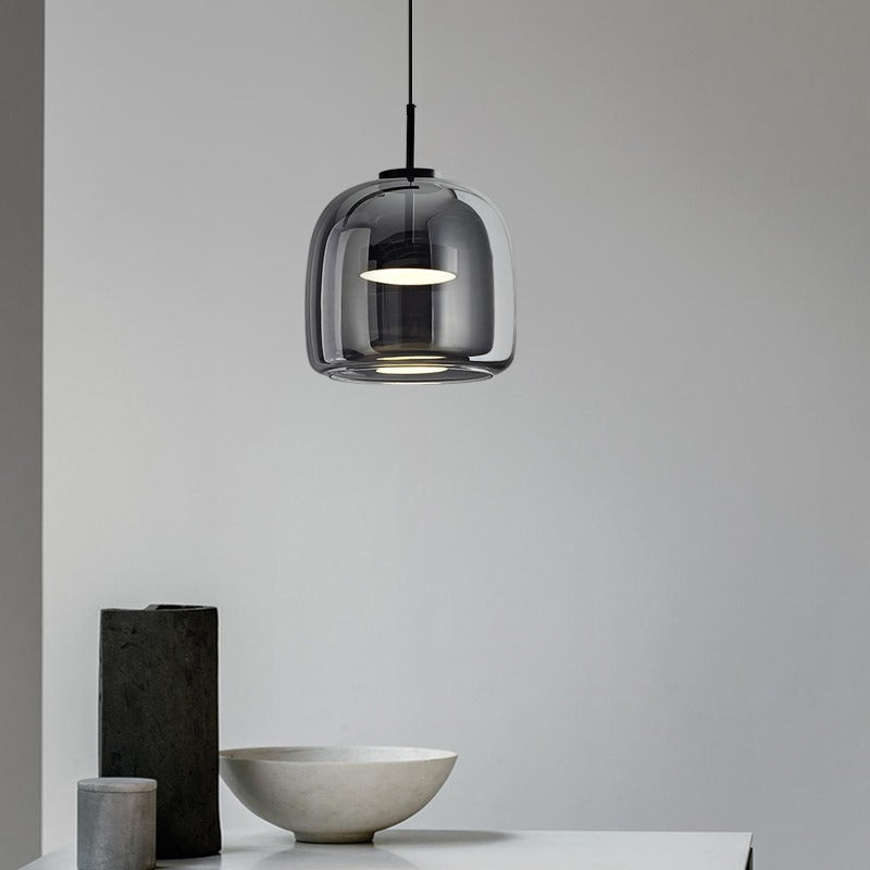 Nordic Cylinder Copper LED Pendant Light