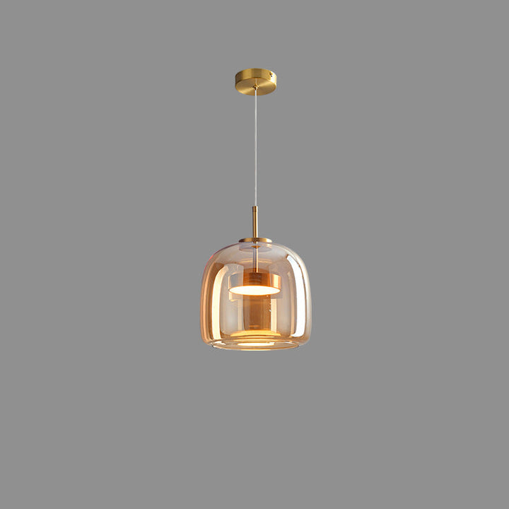 Nordic Cylinder Copper LED Pendant Light